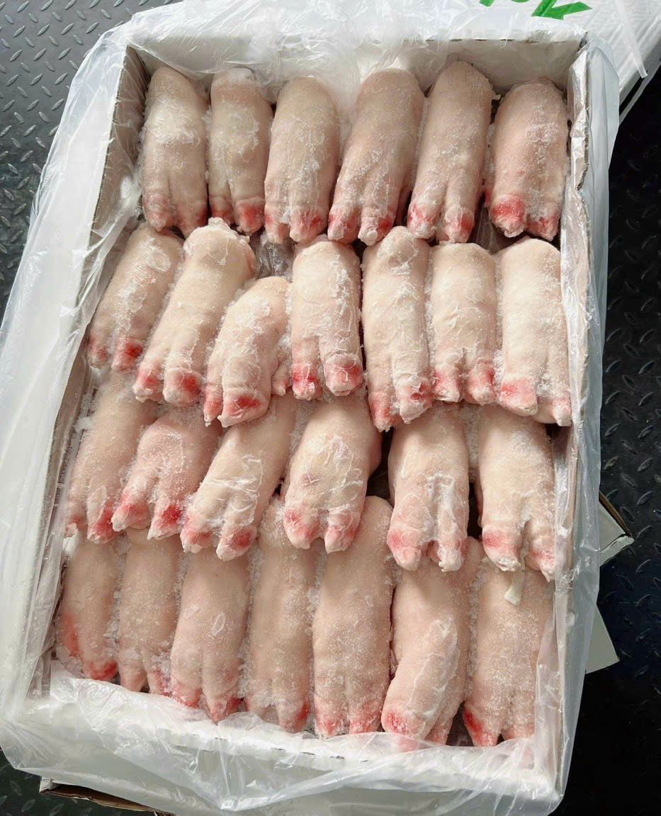 Móng giò heo nhập khẩu cấp đông – Chất lượng cao, đóng gói an toàn